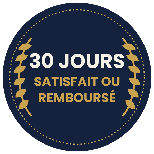 Garantie satisfait ou remboursé 30 jours